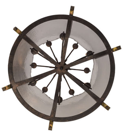 Dubrek 12 Light 33" Wide Taper Candle Pendant
