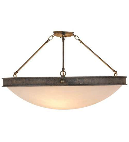 Dionne 3 Light 30" Wide Semi-Flush Bowl Ceiling Fixture - Antiquity Finish