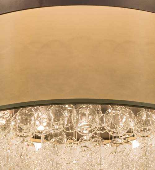 Cilindro Bulle 15 Light 72" Wide Semi-Flush Waterfall Ceiling Fixture