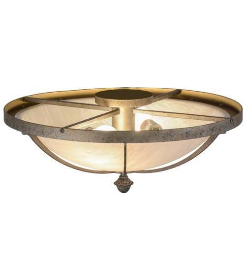 Dominga 2 Light 20" Wide Semi-Flush Bowl Ceiling Fixture