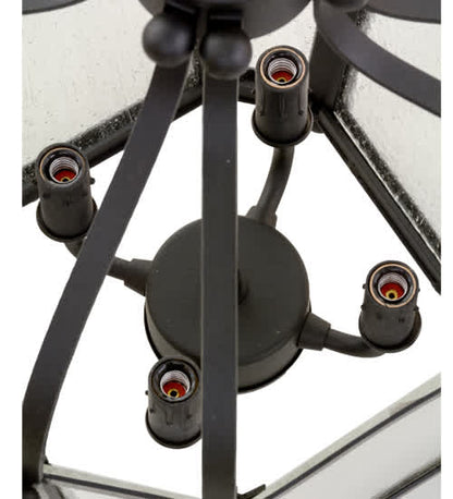 Citadel 4 Light 17" Wide Taper Candle Pendant