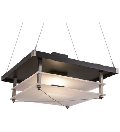 Metropolis 2 Light 43" Wide Abstract Pendant