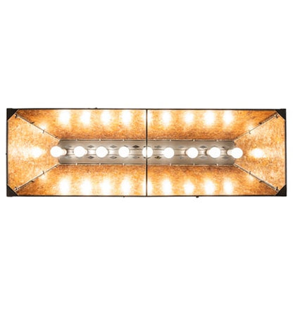 Leaf and Acorn 9 Light 17" Wide Linear Pendant