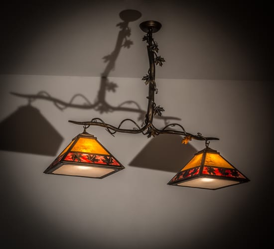 Maple Leaf 2 Light 13" Wide Linear Pendant