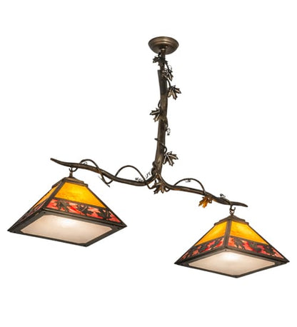 Maple Leaf 2 Light 13" Wide Linear Pendant