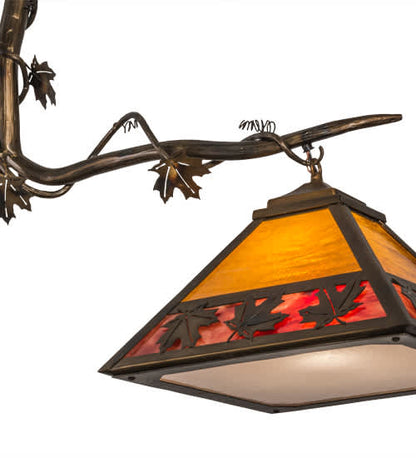 Maple Leaf 2 Light 13" Wide Linear Pendant