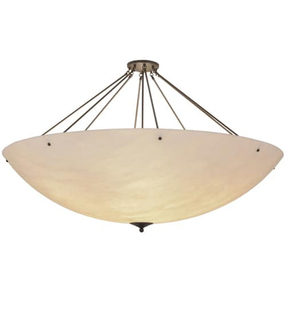 Madison 12 Light 60" Wide Semi-Flush Bowl Ceiling Fixture - Timeless Bronze Finish