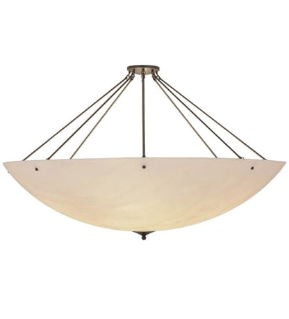 Madison 12 Light 60" Wide Semi-Flush Bowl Ceiling Fixture - Timeless Bronze Finish