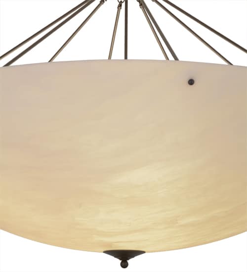 Madison 12 Light 60" Wide Semi-Flush Bowl Ceiling Fixture - Timeless Bronze Finish