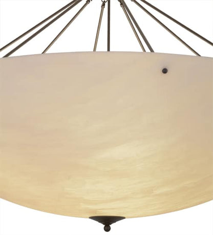 Madison 12 Light 60" Wide Semi-Flush Bowl Ceiling Fixture - Timeless Bronze Finish