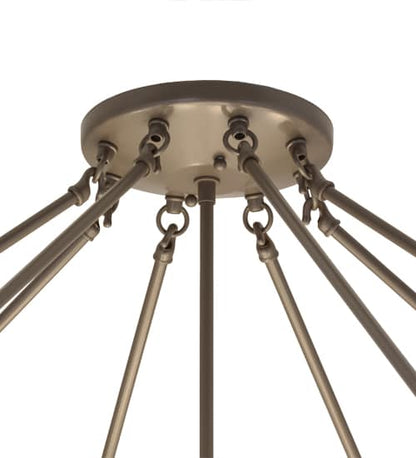Madison 12 Light 60" Wide Semi-Flush Bowl Ceiling Fixture - Timeless Bronze Finish