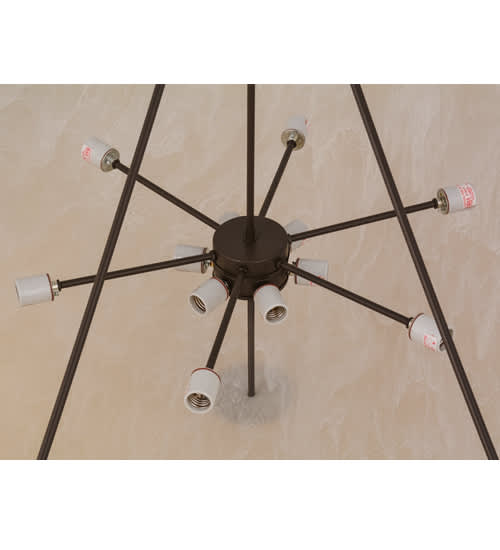Madison 12 Light 60" Wide Semi-Flush Bowl Ceiling Fixture - Timeless Bronze Finish
