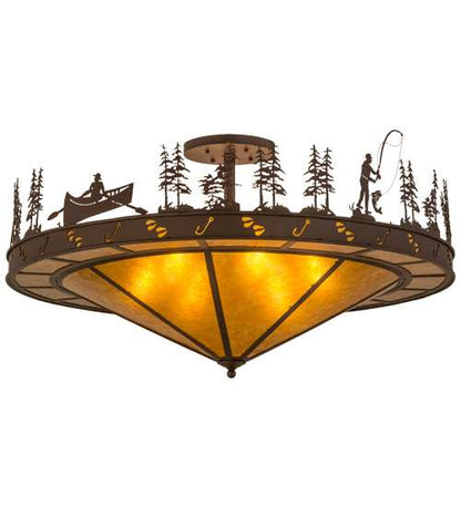Fishtracks 6 Light 48" Wide Semi-Flush Ceiling Fixture