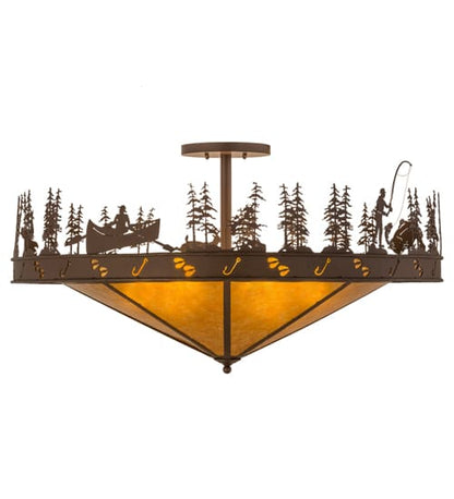 Fishtracks 6 Light 48" Wide Semi-Flush Ceiling Fixture