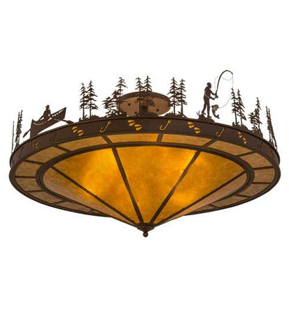 Fishtracks 6 Light 48" Wide Semi-Flush Ceiling Fixture