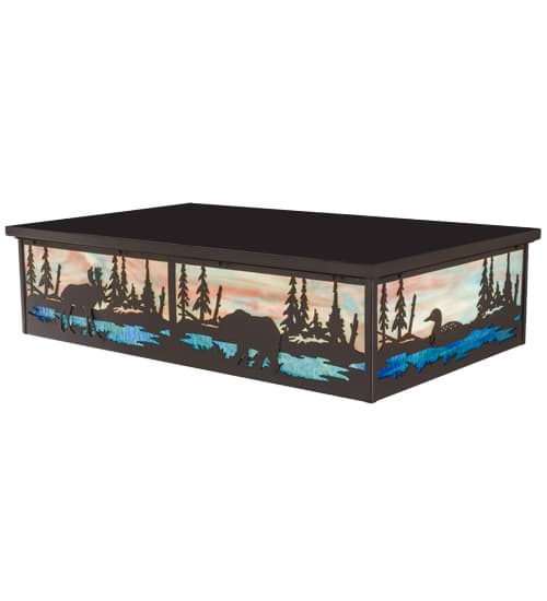 Wildlife at Pine Lake 8 Light 36" Wide Flush Mount Ceiling Fixture