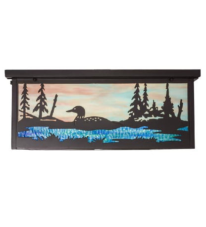 Wildlife at Pine Lake 8 Light 36" Wide Flush Mount Ceiling Fixture