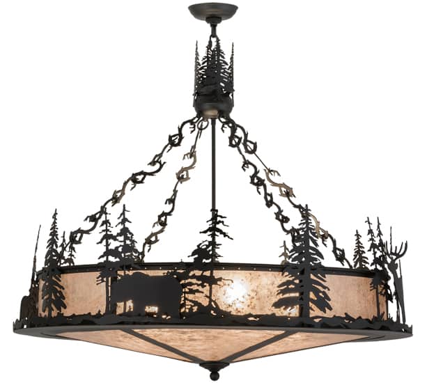 Wildlife at Dusk 6 Light 40" Wide Pendant