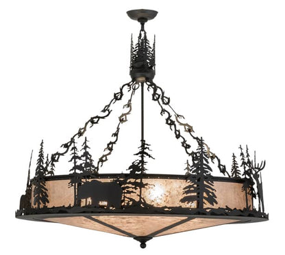 Wildlife at Dusk 6 Light 40" Wide Pendant