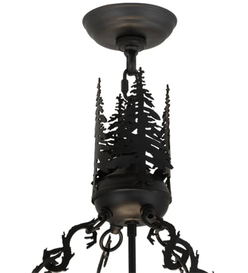 Wildlife at Dusk 6 Light 40" Wide Pendant
