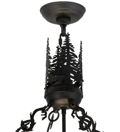 Wildlife at Dusk 6 Light 40" Wide Pendant
