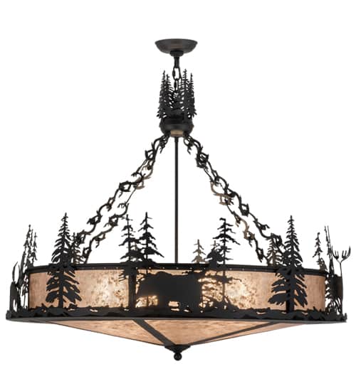 Wildlife at Dusk 6 Light 40" Wide Pendant