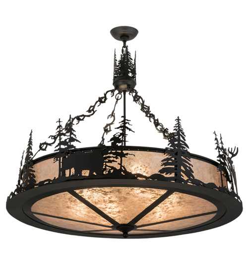 Wildlife at Dusk 6 Light 40" Wide Pendant