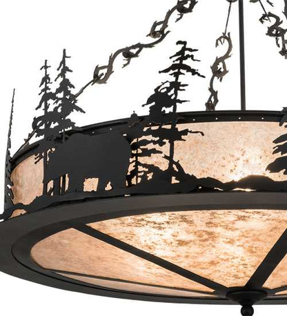 Wildlife at Dusk 6 Light 40" Wide Pendant