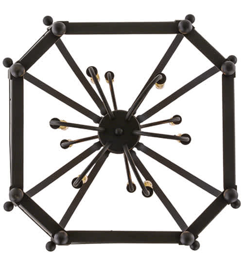 Citadel 10 Light 33" Wide Taper Candle Pendant