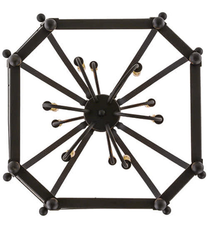 Citadel 10 Light 33" Wide Taper Candle Pendant