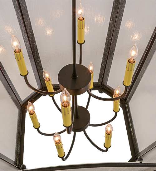 Citadel 10 Light 33" Wide Taper Candle Pendant