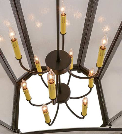 Citadel 10 Light 33" Wide Taper Candle Pendant