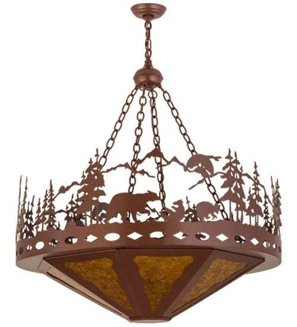 Bear Family 4 Light 36" Wide Pendant