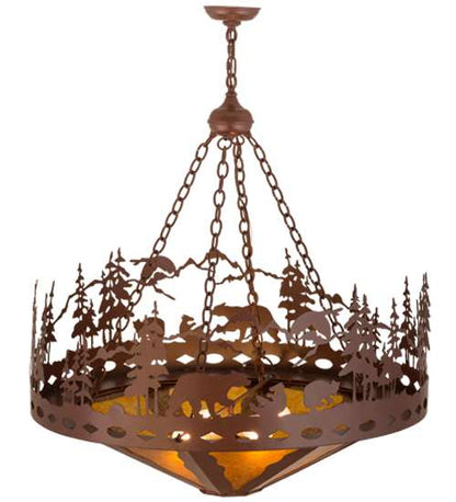 Bear Family 4 Light 36" Wide Pendant