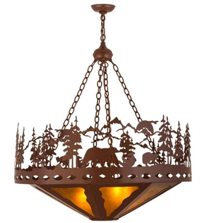 Bear Family 4 Light 36" Wide Pendant