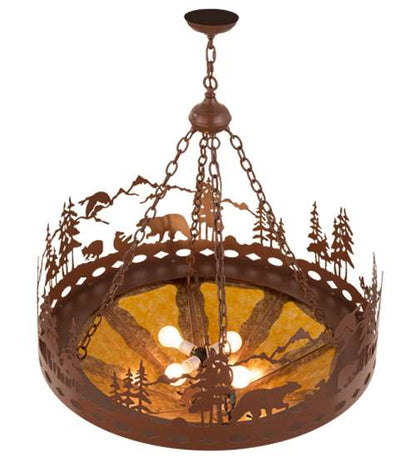Bear Family 4 Light 36" Wide Pendant