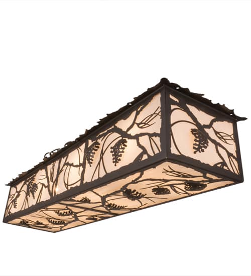 Whispering Pines 8 Light 50" Wide Flush Mount Ceiling Fixture