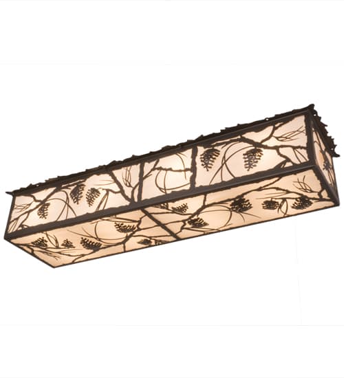 Whispering Pines 8 Light 50" Wide Flush Mount Ceiling Fixture