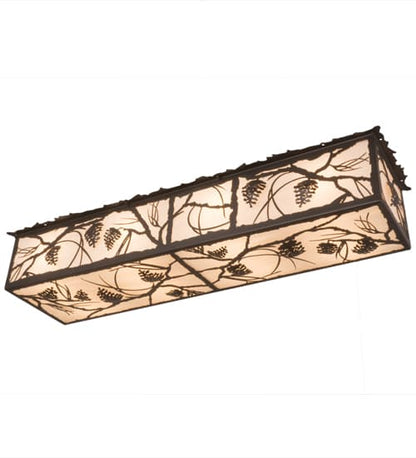 Whispering Pines 8 Light 50" Wide Flush Mount Ceiling Fixture
