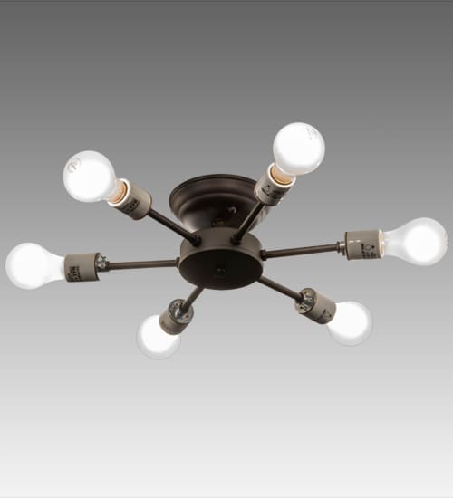 Cilindro 6 Light 36" Wide Flush Mount Drum Ceiling Fixture