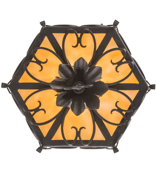 Radha 11" Wide Semi-Flush Drum Ceiling Fixture