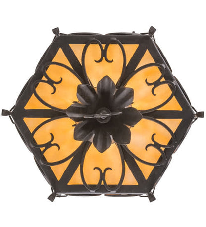 Radha 11" Wide Semi-Flush Drum Ceiling Fixture