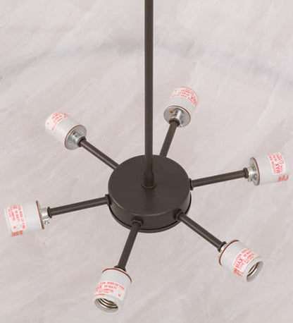 Ceres 6 Light 50" Wide Semi-Flush Bowl Ceiling Fixture - Timeless Bronze Finish