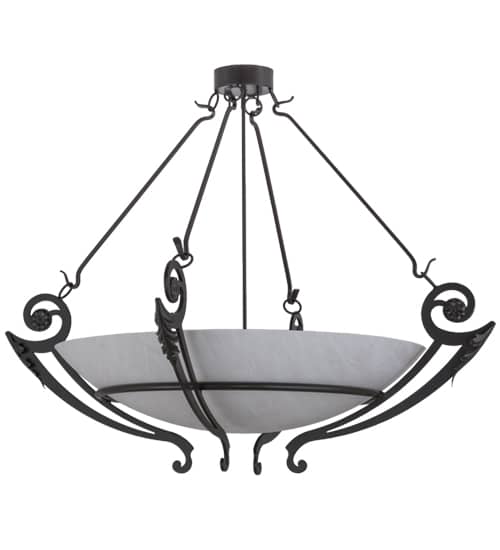 Ceres 6 Light 50" Wide Semi-Flush Bowl Ceiling Fixture - Timeless Bronze Finish