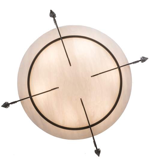 Ceres 6 Light 50" Wide Semi-Flush Bowl Ceiling Fixture - Timeless Bronze Finish