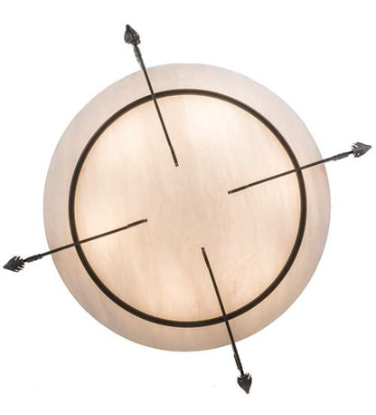 Ceres 6 Light 50" Wide Semi-Flush Bowl Ceiling Fixture - Timeless Bronze Finish