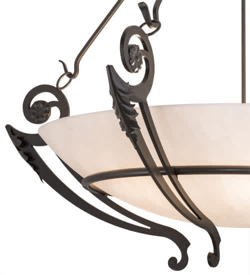 Ceres 6 Light 50" Wide Semi-Flush Bowl Ceiling Fixture - Timeless Bronze Finish