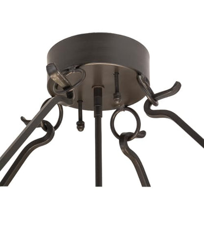 Ceres 6 Light 50" Wide Semi-Flush Bowl Ceiling Fixture - Timeless Bronze Finish