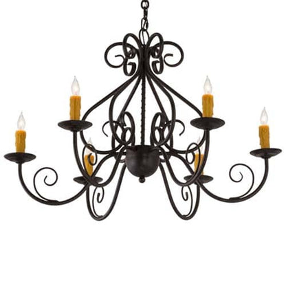 Jenna 6 Light 36" Wide Taper Candle Style Chandelier