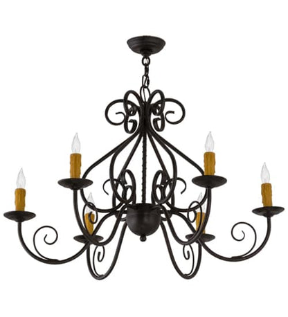 Jenna 6 Light 36" Wide Taper Candle Style Chandelier